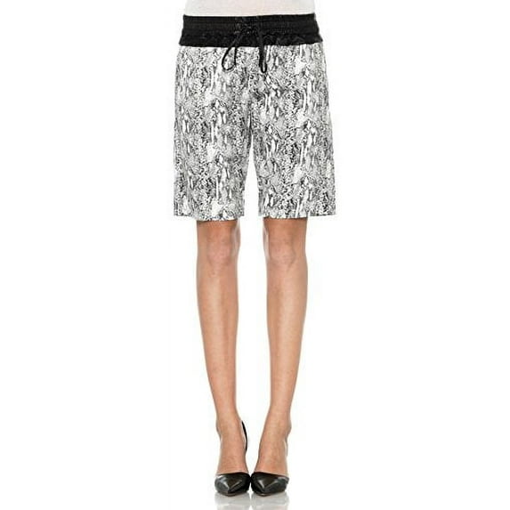 Joe's Jeans The Rocky Bermuda Drawstring Shorts, Python Snake Print (Small)
