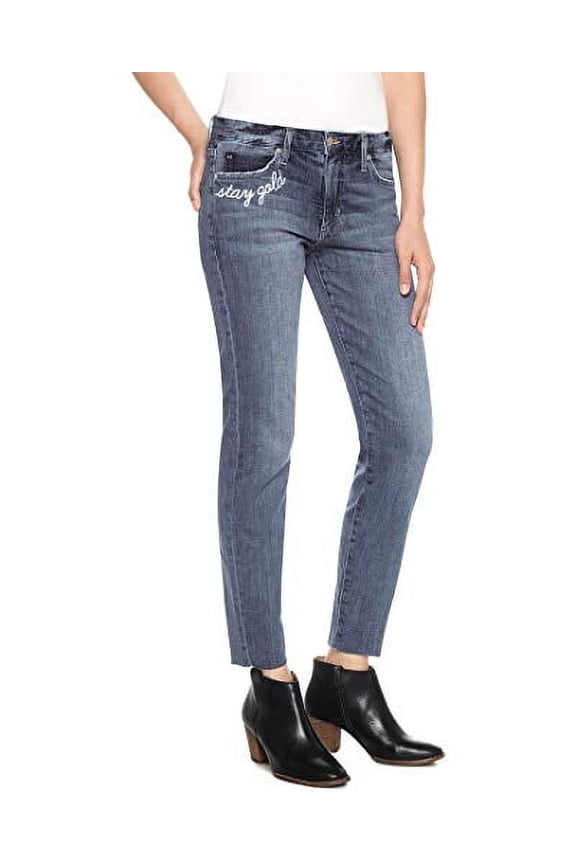 The Smith Mid-Rise Straight Crop Denim Pants, Clenna (28)