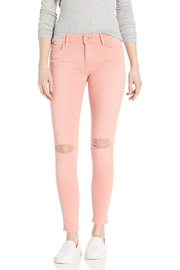 Women's Flawless Icon Midrise Color Skinny Ankle Jean, Melon, 31