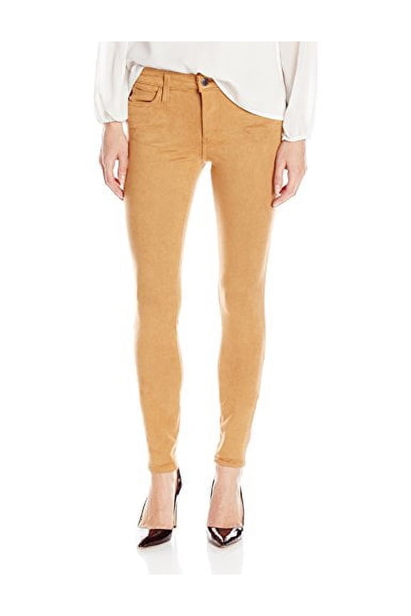 Women's Flawless Suede Icon Skinny Jean in Camel, Camel, 27