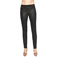 thumbnail image 1 of Joe's Jeans Women's Skinny Super Chic Sequin Embellish Stretch Jean Pants, Black (26), 1 of 4
