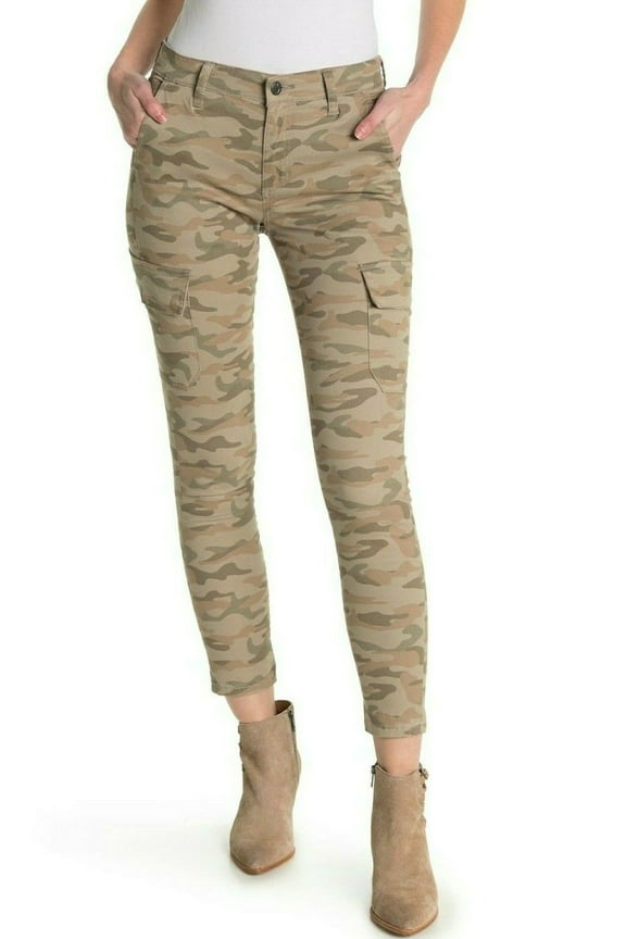 Women's Utility Camo-Print Mid-Rise Skinny Jeans Camo 30, $198 NWT