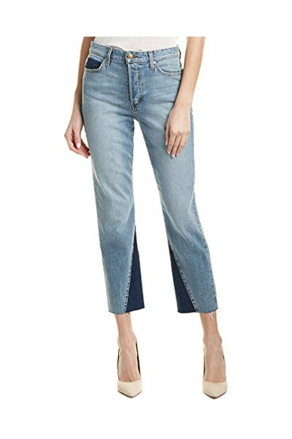 Womens Debbie Karolyn High-Rise Straight Crop, 32, Blue