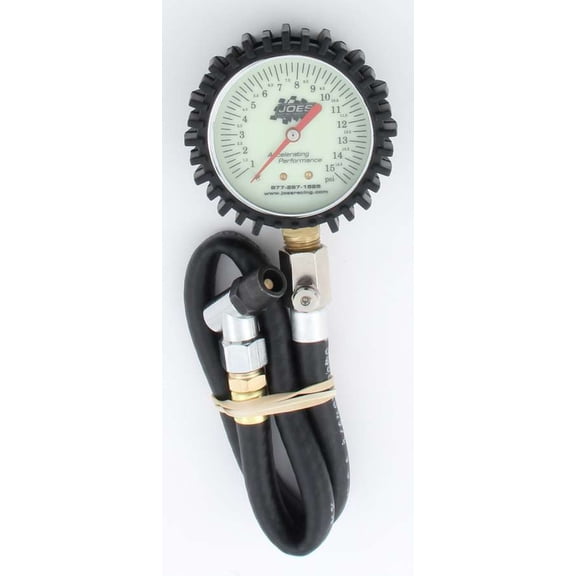 Joe's Racing Products 2-1/2" Analog 0-15 psi Tire Pressure Gauge P/N 32305