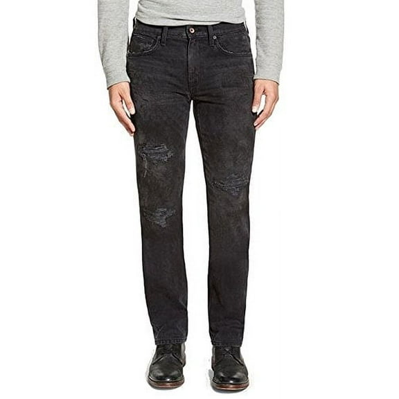 Joe's Solid Mens 31X33 Distressed Slim Skinny Pants Black 31