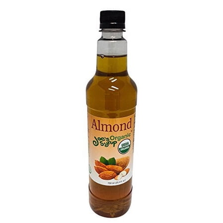 Joeâ€™s Syrup Organic Flavored Syrup, Organic Almond, 750 ml