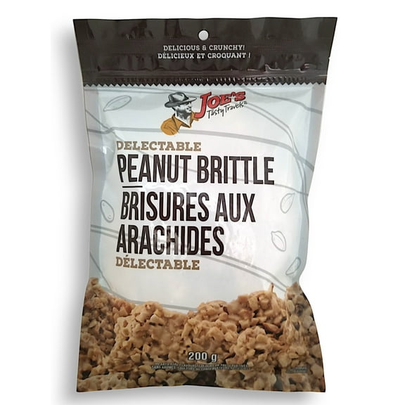Joe's Tasty Travels Delectable Peanut Brittle, 200g/7 oz., Bag
