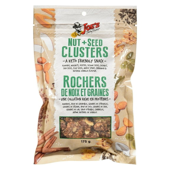 Joe's Tasty Travels Keto Friendly Clusters, 175g/6 oz. Bag {Imported from Canada}
