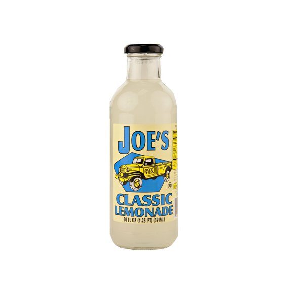 Joe's Tea Classic Lemonade 20 fl. oz. Glass Bottles- Case Pack of 12