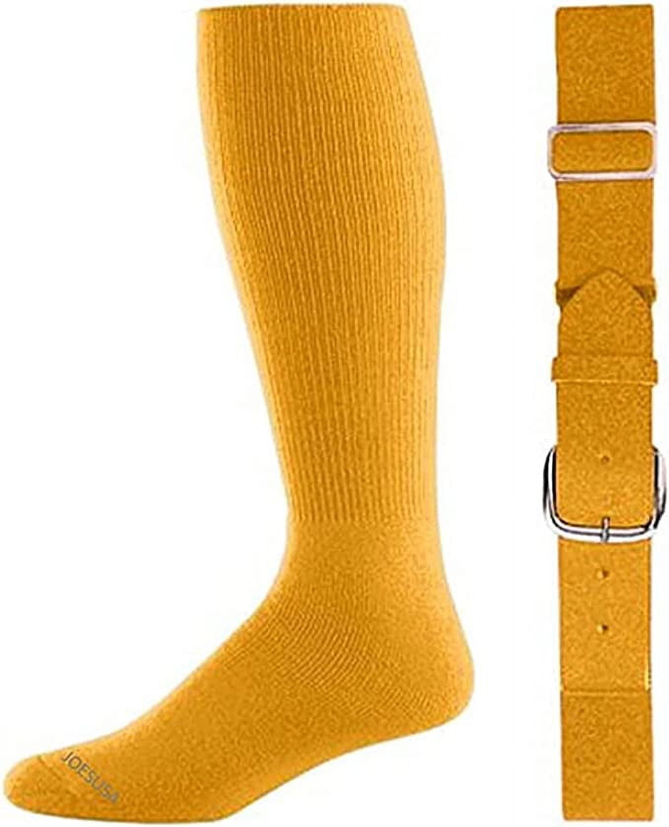 Joe's USA Adult Baseball Belt And Sock Combo Gold