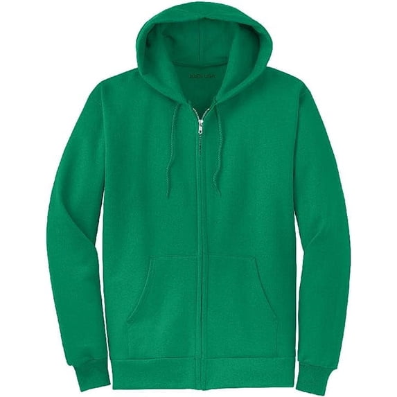 Joe's USA Full Zipper Hoodies - Hooded Sweatshirts Size S, Kelly