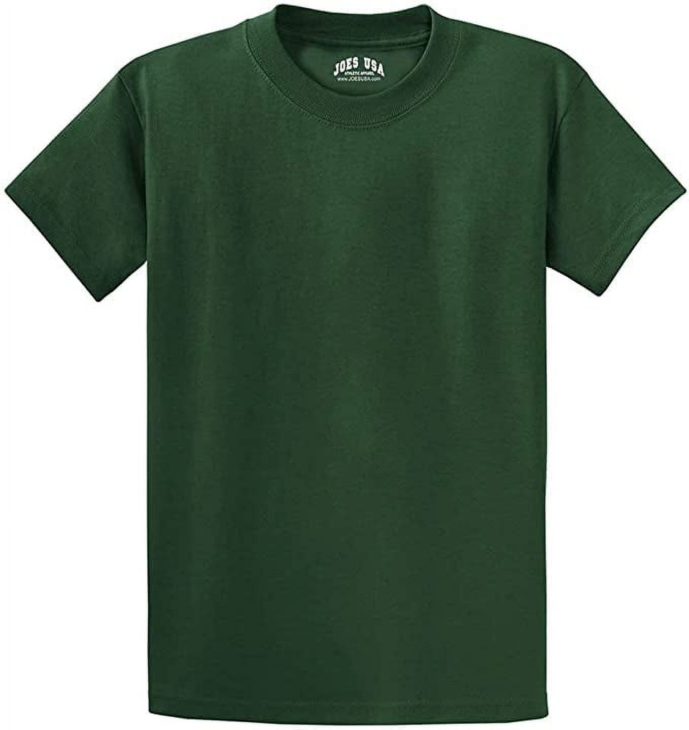 Joe's USA Heavyweight 6.1-ounce, 100% cotton T-Shirts-6X-Red