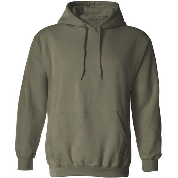 Joe's USA Hoodies Soft & Cozy Hooded Sweatshirt,Medium Military Green