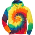thumbnail image 1 of Joe's USA Hoodies Tie-Dye Hooded Sweatshirt,2X-Large Rainbow Tie-Dye, 1 of 2