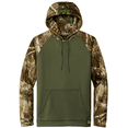 thumbnail image 1 of Joe's USA Men's Moisture Wicking Camouflage Colorblock Hoodie-4XL-Olive/CamoEdge, 1 of 3