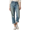 thumbnail image 1 of Joe's Womens The Niki Destroyed Distressed Boyfriend Jeans, 1 of 1