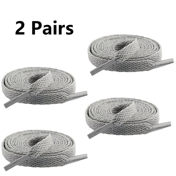 Joefnel 2 Pair Flat Shoelaces for Athletic Running Sneakers and Boots