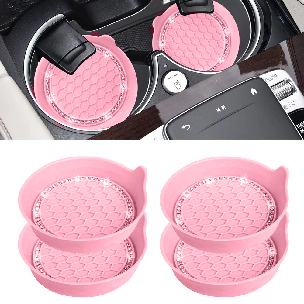 Joefnel Premium Car Cup Coaster Universal NonSlip Cup Holders with