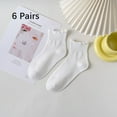 thumbnail image 1 of Joefnel Premium Women's Comfortable Cotton Crew Socks - Pack of 6, Ideal for Casual and Athletic Wear, 1 of 5