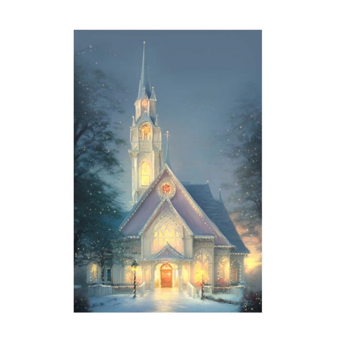 Joel Christopher Payne 'Christmas Church' Canvas Art