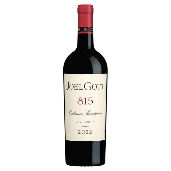 Joel Gott 815 Cabernet Sauvignon California Red Wine, 750 ml Glass Bottle, 13.75% ABV