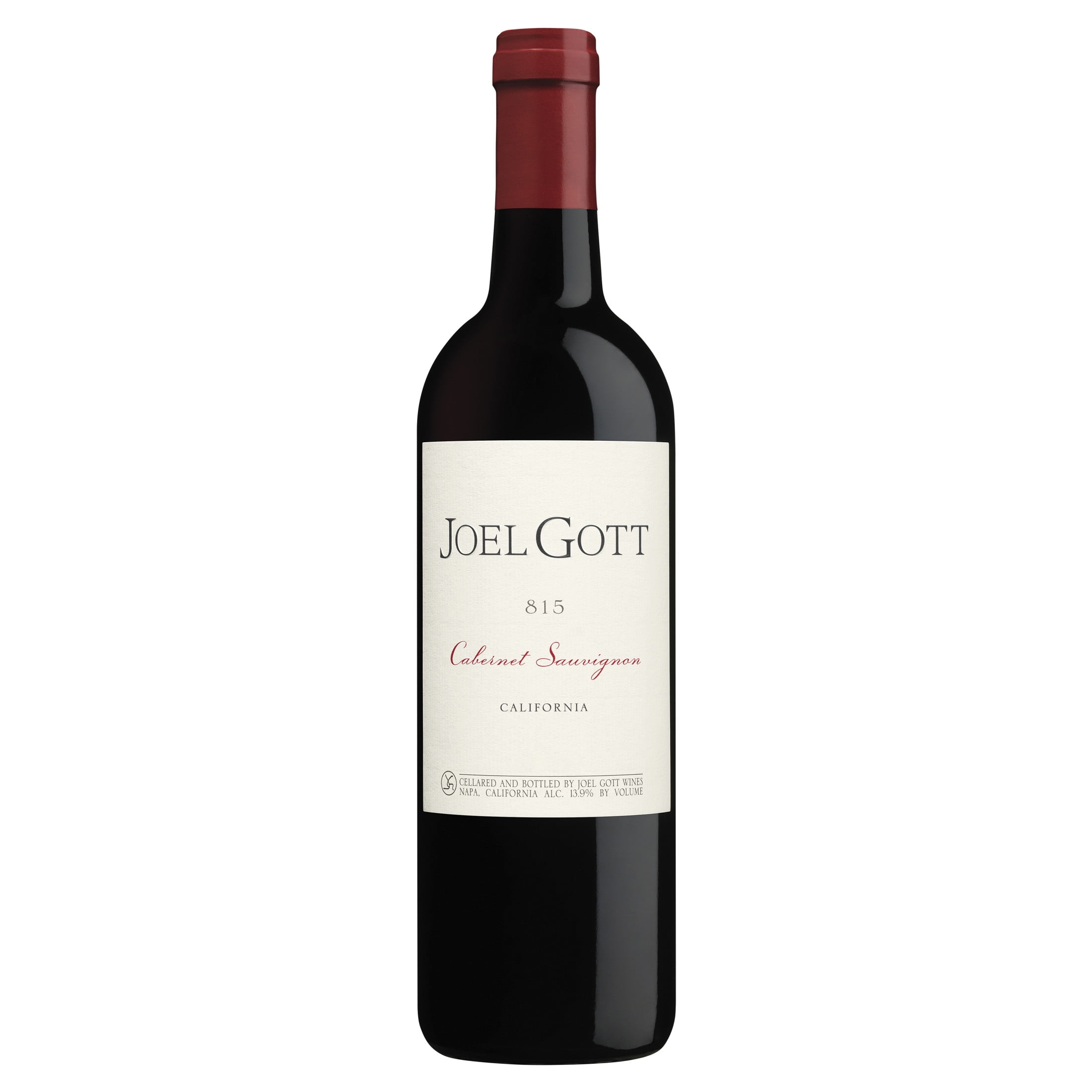 Joel Gott 815 Cabernet Sauvignon California Red Wine, 750 ml Glass Bottle, 13.75% ABV