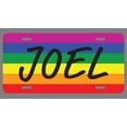 thumbnail image 1 of Joel Name Pride Flag Style License Plate Tag Vanity Novelty Metal | UV Printed Metal | 6-Inches By 12-Inches | Car Truck RV Trailer Wall Shop Man Cave | NP2375, 1 of 1