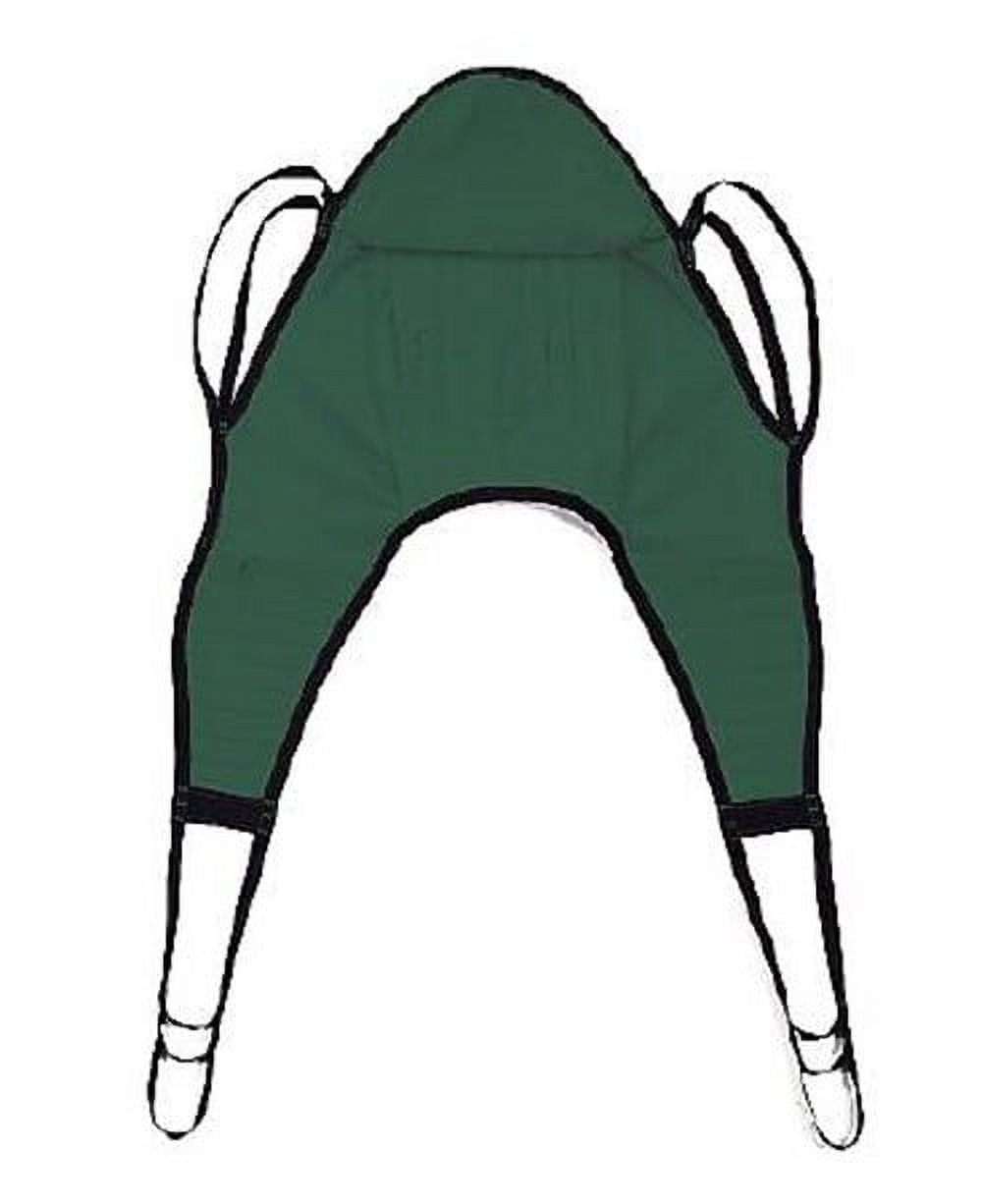 Joerns Hoyer Seat Sling 4-Point Head Support Chainless Large 350 lbs, Green, Each - Model 70011