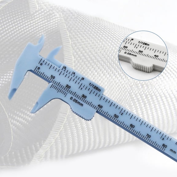 Joernso 0-80mm Mini Multicolor Dual-scale Plastic Vernier Caliper Gauge Measuring Tool