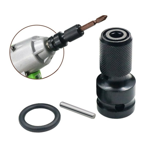 Joernso 1/2inch Drive to 1/4inch Hexagon Shank Chuck Air Power Wrench Converter Adapter
