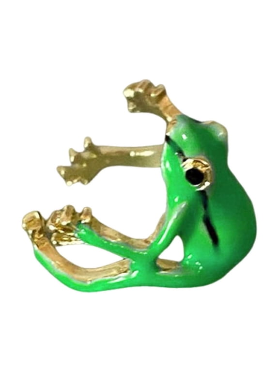 1/3Pcs Frog-Shaped Ring Set Alloy Electroplated Finger Ring Festivals Parties Dates Gatherings Accessories