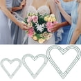 thumbnail image 1 of Joernso 1/4Pcs Love Heart Wreath Frame DIY Artificial Wreath Ring Wedding Party Birthday Indoor Outdoor Garden Patio Decoration Accessories, 1 of 8
