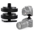 thumbnail image 1 of Joernso 1/4inch Tripod Screw with Double Layer to Flash Hot Shoe Adapter Holder Mount, 1 of 8