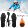 thumbnail image 1 of Joernso 1 Pair Electric Heated Insoles Temperature Control Cuttable Reusable USB Heating Insoles Foot Warmer for Adults, 1 of 7