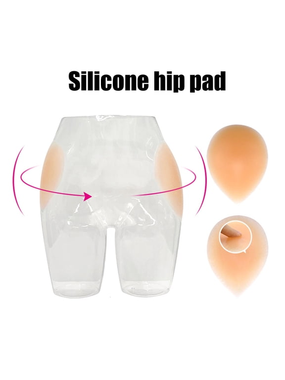 1 Pair Silicone Hip Pads Self-adhesive Invisible Hip Enhancer Shapewear Reusable Washable Women Butt Cushion Hip Dip Filler Corrector
