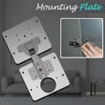 thumbnail image 1 of Joernso 1 Set Hinge Repair Plate Practical Rust Resistant Stainless Steel Furniture Cupboard Hinge Repair Mount Tool for Cabinet, 1 of 8