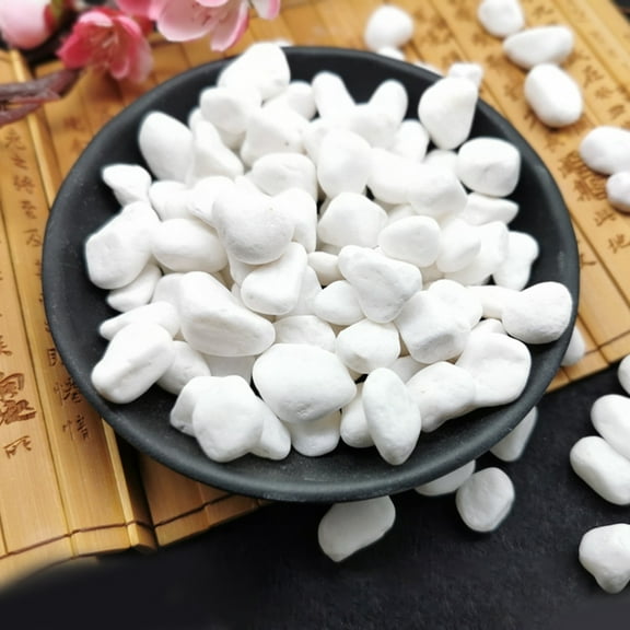 Joernso 1 Set Stone Decor Multi-use Smooth Surface Natural Irregular Shape Stone Chip Decor for Handicrafts