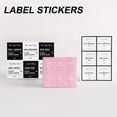 thumbnail image 1 of Joernso 1 Set Waterproof Lotion Label Stickers Ultra Thin Rectangle Hair Shampoo Dispenser Bottles Label Sticker for Dorm, 1 of 8