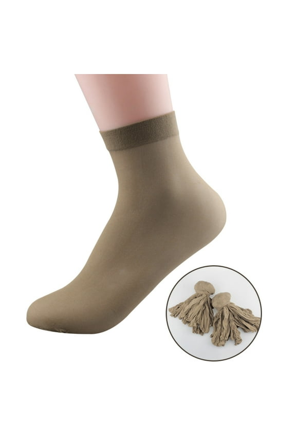 10 Pairs Socks Disposable Soft Polyester Solid Color Breathable Unisex for Ice Rink