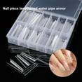 thumbnail image 1 of Joernso 100Pcs/200Pcs Nail Form Mold Easy to Carry Reusable ABS False Nail Water Pipe Tips for Manicure, 1 of 8