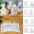 thumbnail image 1 of Joernso 10Pcs/Bag Drawstring Bags Multi-style Floral Print Widely Applied Jewelry Packaging Canvas Bag for Candy, 1 of 8