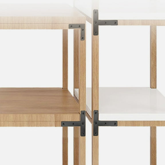 Joernso 10Pcs Corner Braces Waterproof High Strength Multipurpose T/L Shaped Flat Joint Angle Brackets for Closet Cabinet Windows