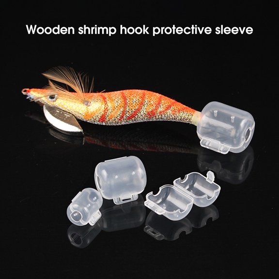 Joernso 10Pcs Multiple Fish Hook Cover Simple Operation Wear-resistant Accessories Hook Protective Cover for Fishing Lovers