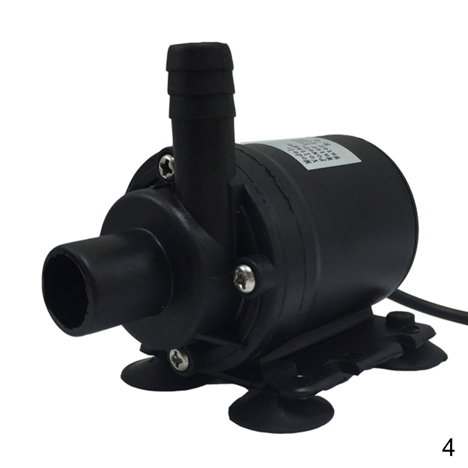 Joernso 12/24V Nylon Centrifugal Circulation Brushless DC Water Pump with Suction Cup