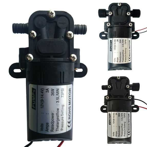 Joernso 12V 36W DC Agricultural Electric Mini High Pressure Diaphragm Pump Water Sprayer