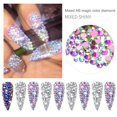 thumbnail image 1 of Joernso 1440Pcs/Set DIY Exquisite Nail Rhinestone Glitter Beautiful Glass Nail Flash Jewelry for Women, 1 of 8