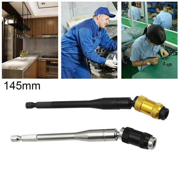 Joernso 145mm Universal Socket Extension Rod Magnetic Self-locking Rotatable Sleeve Extension Bar for Electrical Drills