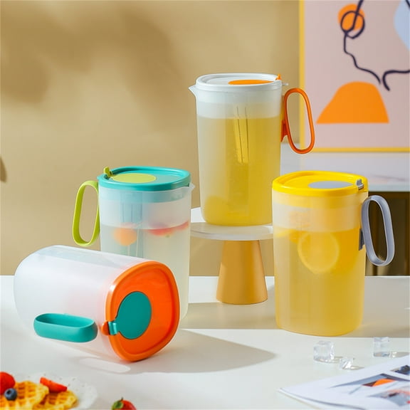 Joernso 1550ML/2200ML Water Pot Large Capacity Cold-resistant Plastic Splash-proof Sturdy Cold Kettle Summer Accessories