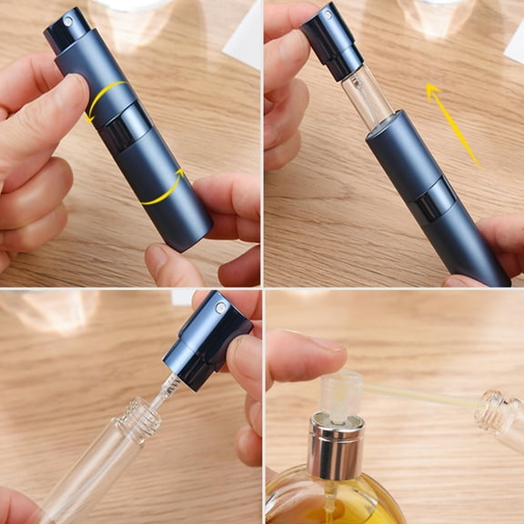 Joernso 15ml Portable Empty Refillable Aluminum Perfume Cosmetic Spray Bottle Atomiser