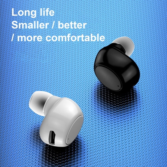 Joernso 1Pc X6 Wireless Headphone Handsfree Voice Prompt ABS Stereo Bluetooth-compatible 5.0 Earbud for Sports